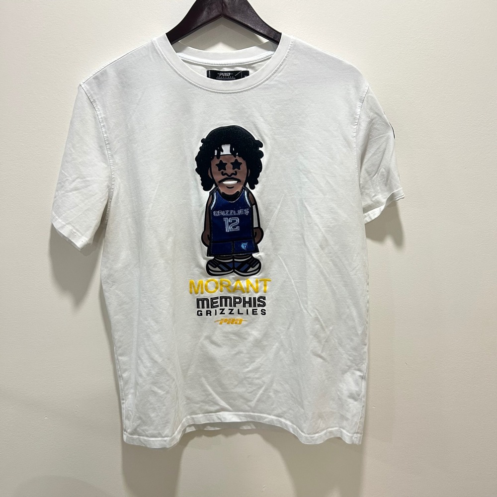 PRO Standard Morant Memphis Grizzlies White T Shirt Mens XL NBA‎ Basketball